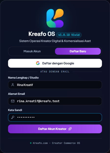 1. Registrasi akun gratis